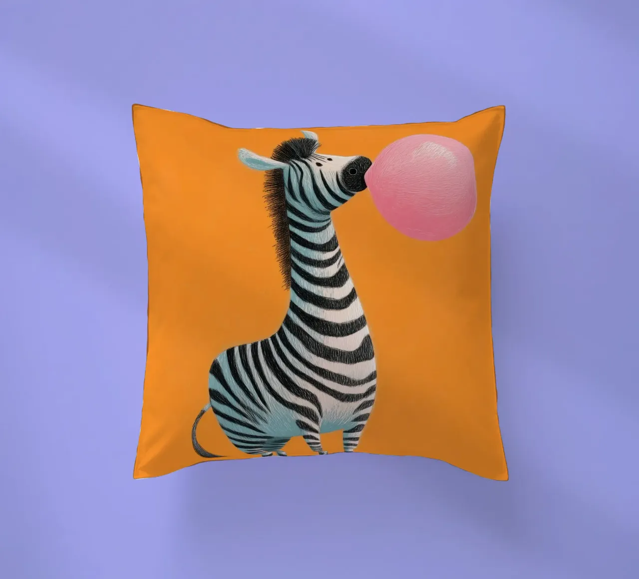 Bubblegum Zebra cuscino da Kiara