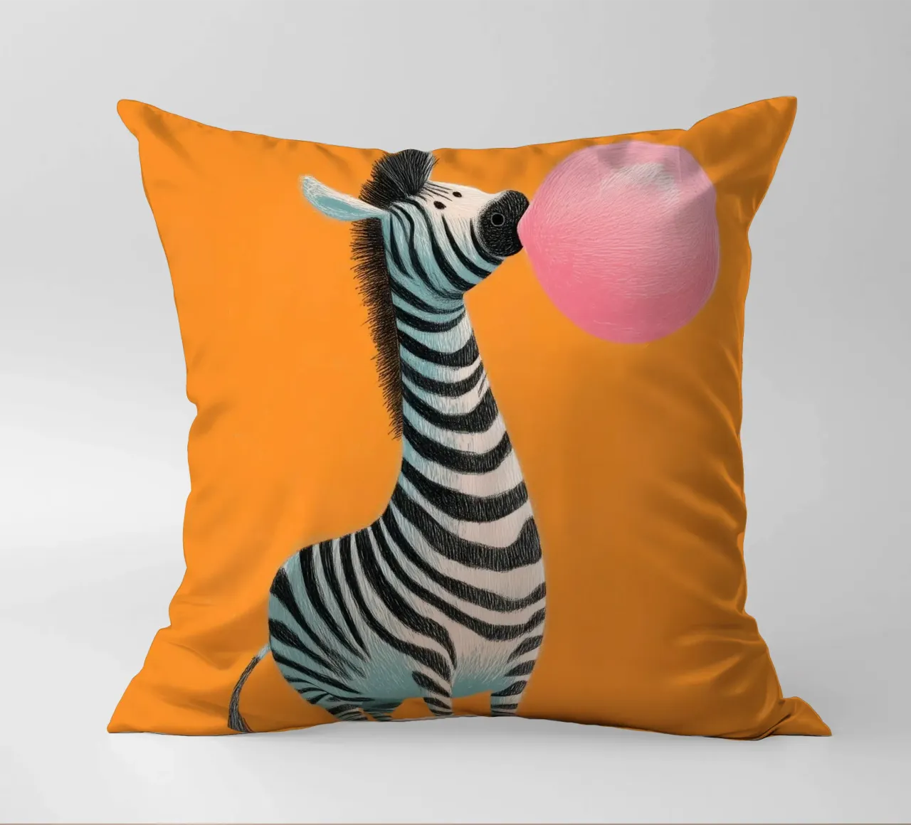 Bubblegum Zebra cuscino da Kiara