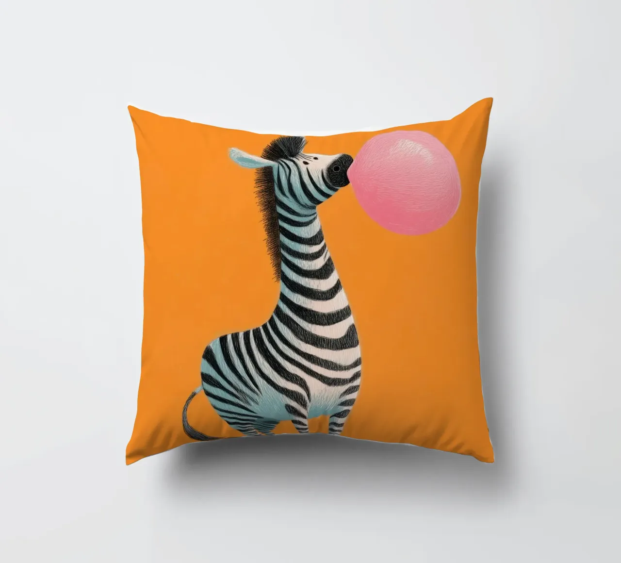 Bubblegum Zebra cuscino da Kiara