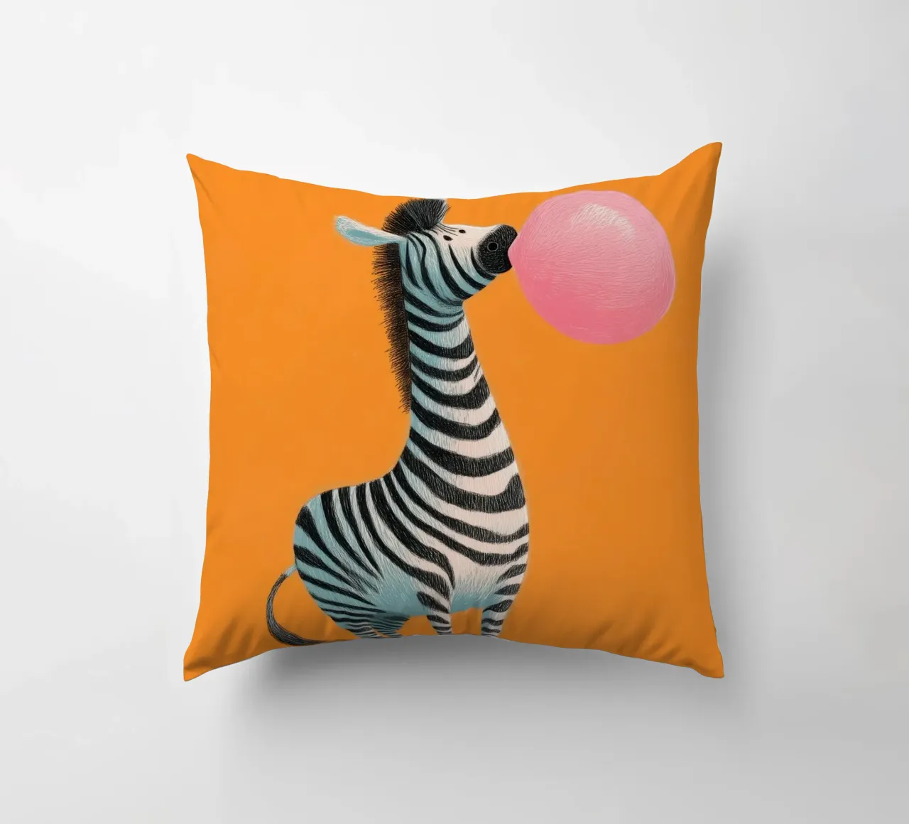 Bubblegum Zebra cuscino da Kiara