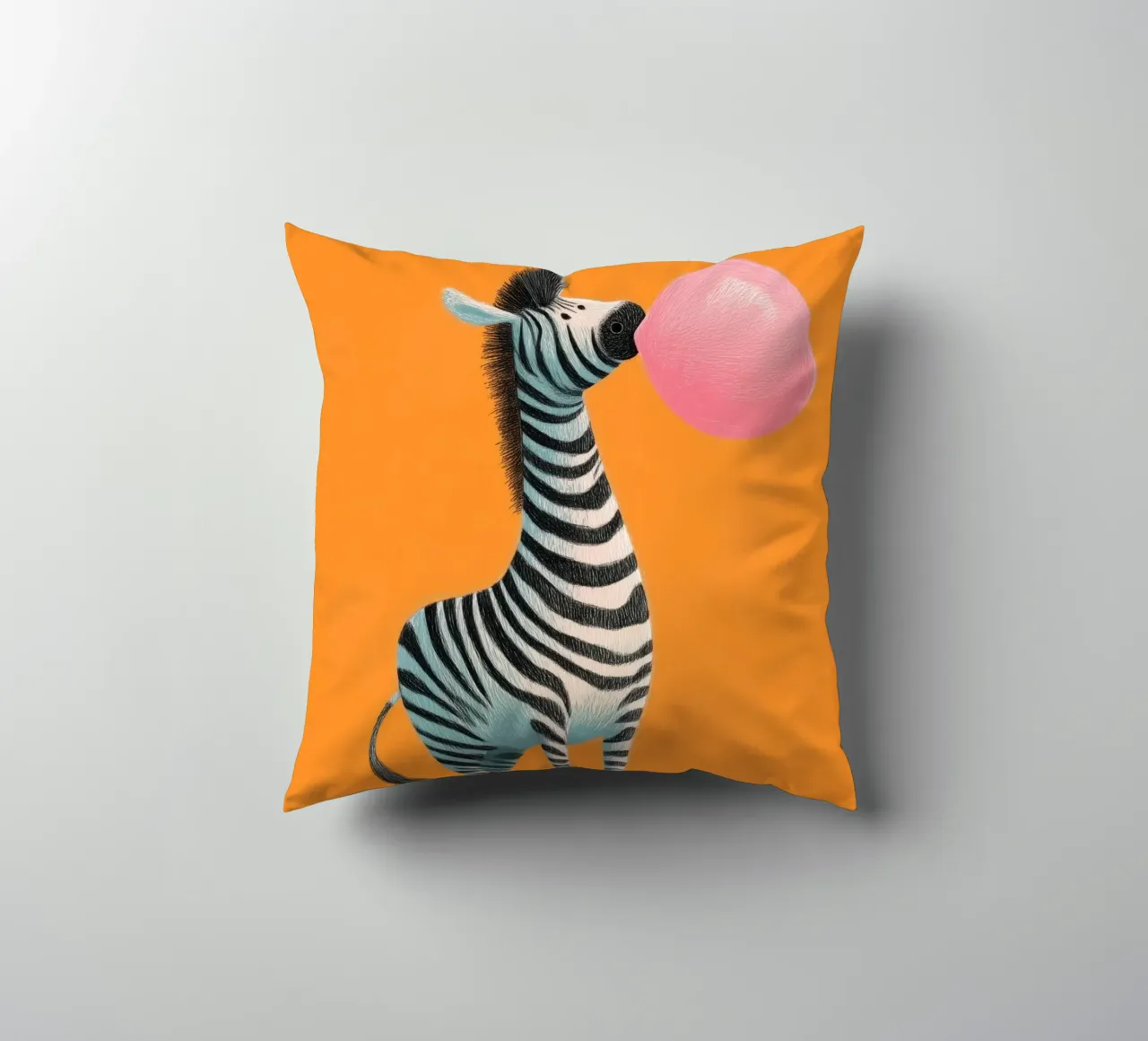 Bubblegum Zebra cuscino da Kiara