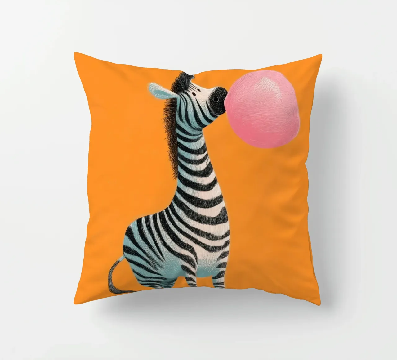 Bubblegum Zebra cuscino da Kiara
