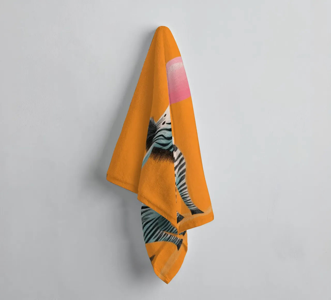 Bubblegum Zebra asciugamano da bagno da Kiara