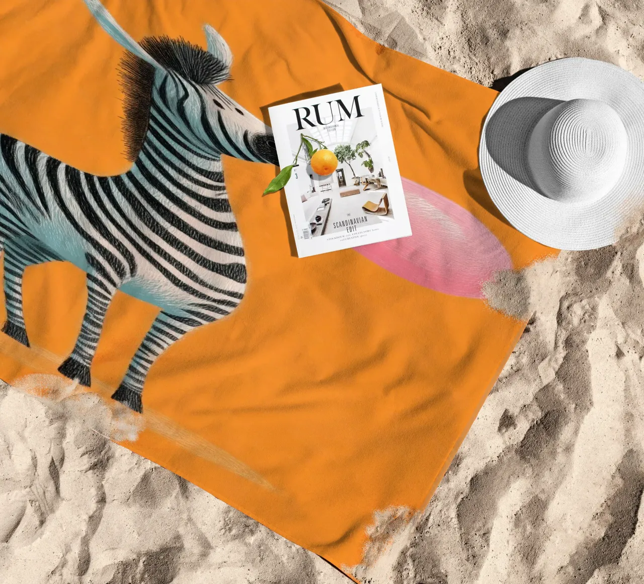 Bubblegum Zebra telo mare da Kiara