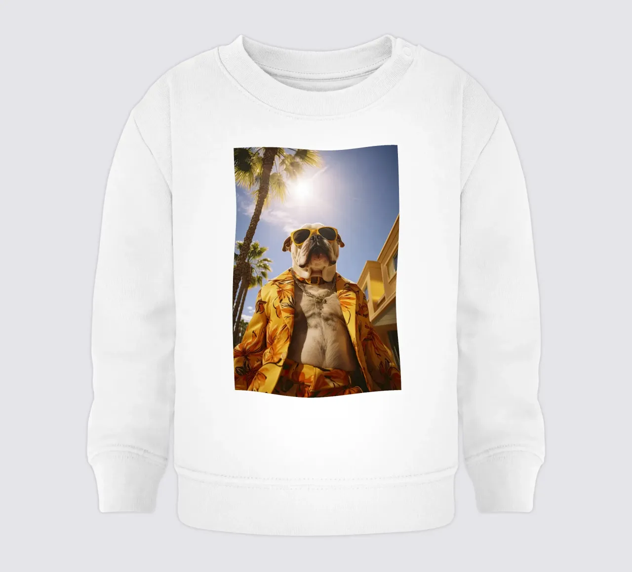 Juan baby sweatshirt van Affiches Chien Originales – Dogland
