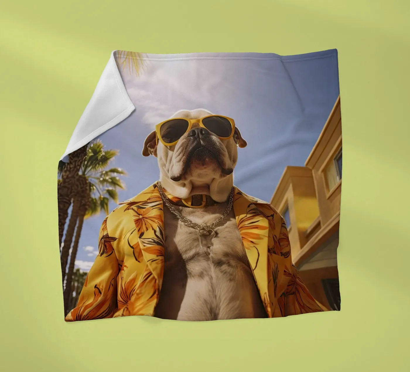 Juan fleecedeken van Affiches Chien Originales – Dogland