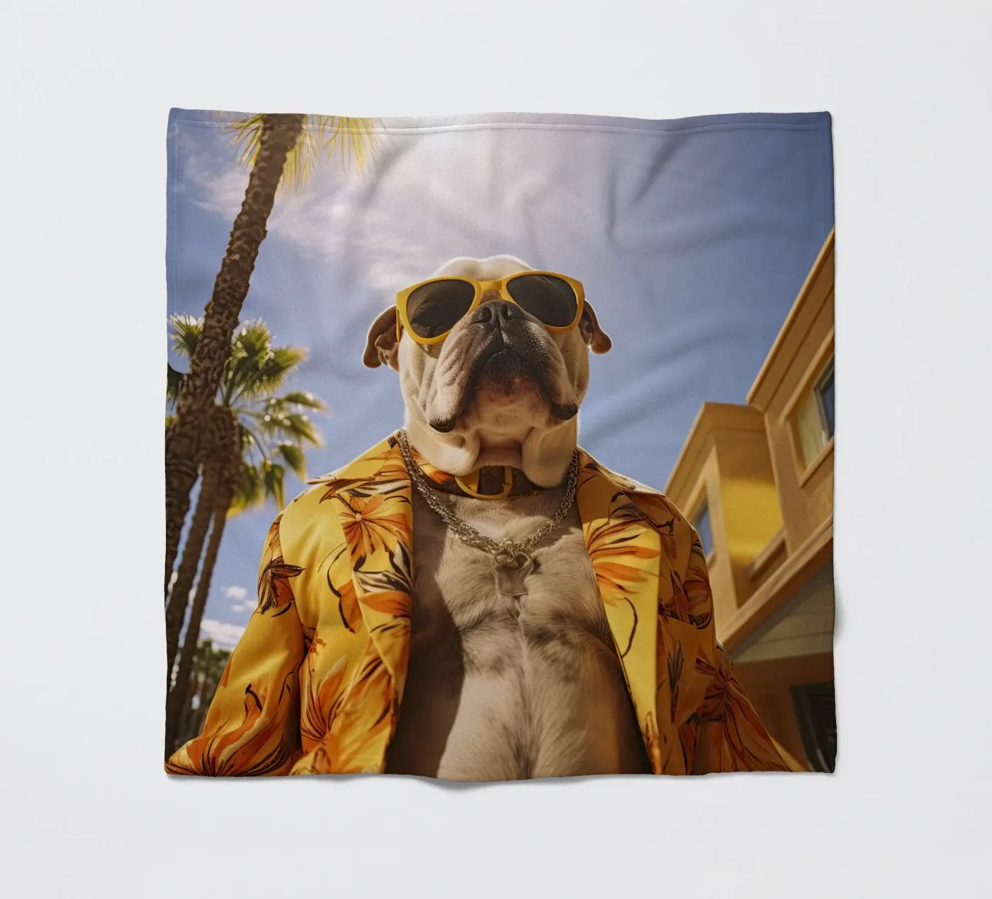 Juan fleecedeken van Affiches Chien Originales – Dogland
