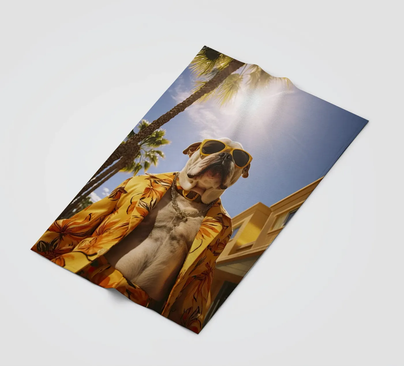 Juan fleecedeken van Affiches Chien Originales – Dogland