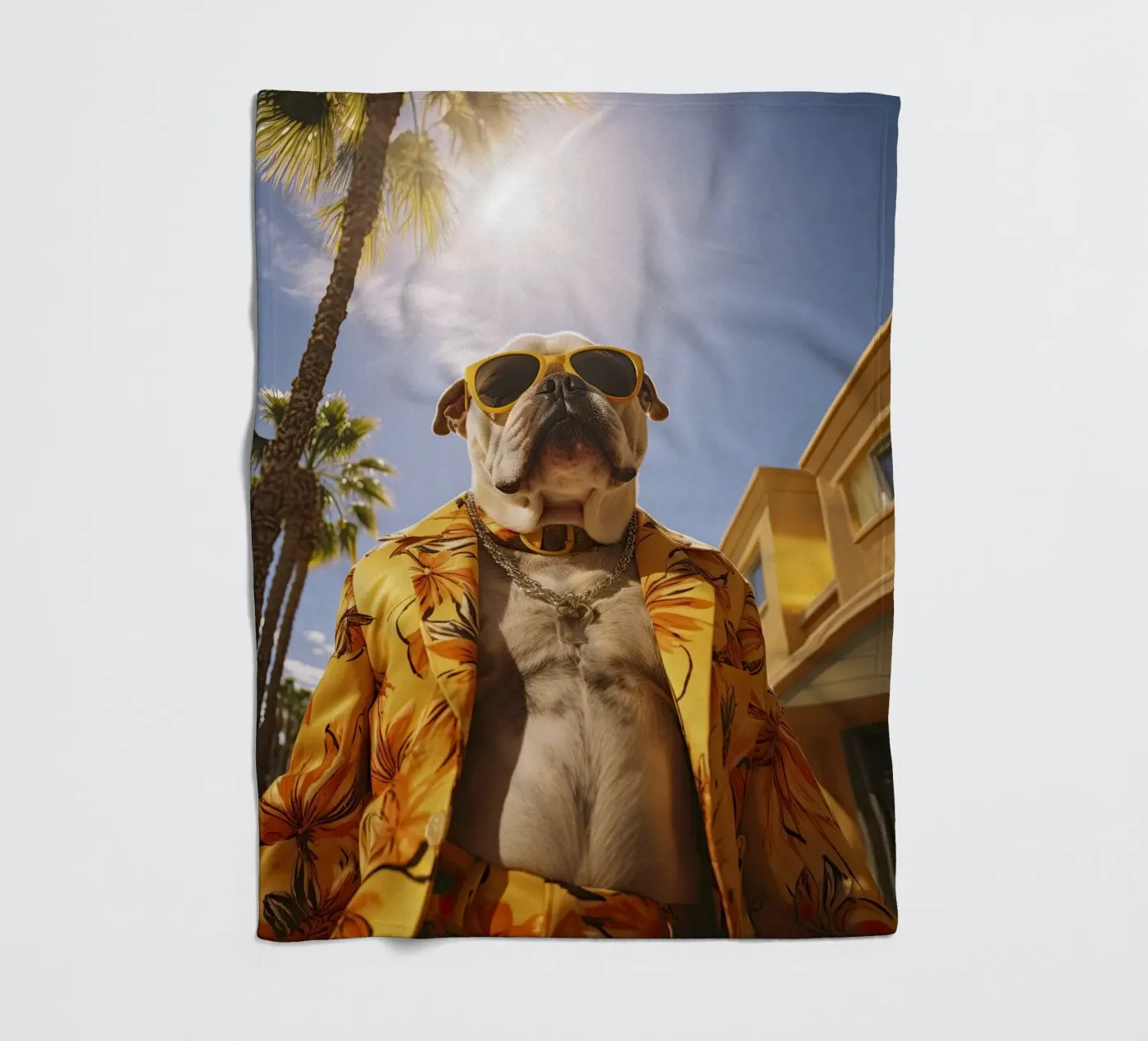 Juan fleecedeken van Affiches Chien Originales – Dogland