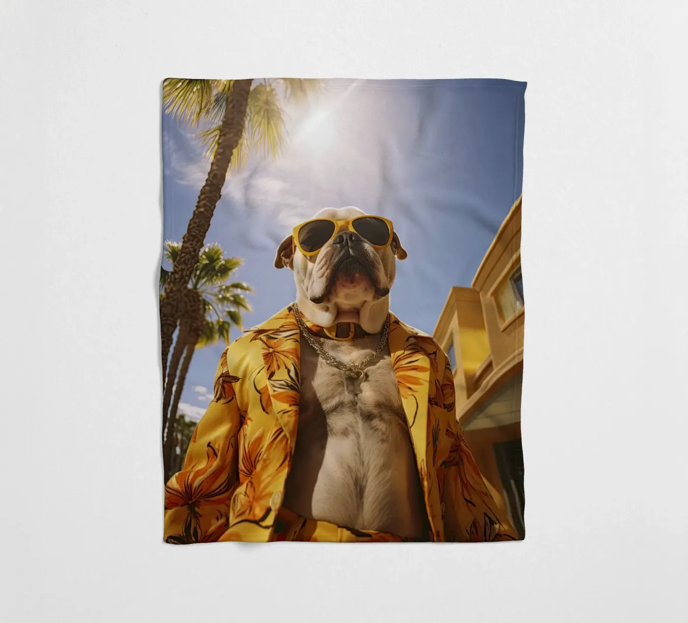 Juan fleecedeken van Affiches Chien Originales – Dogland