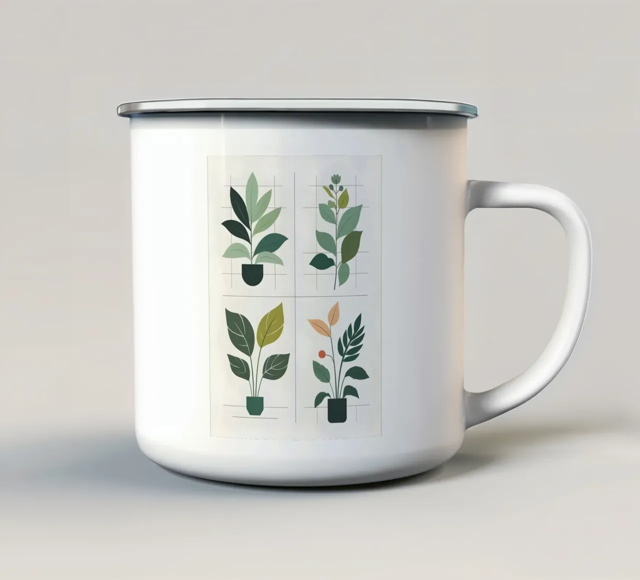 Griglia botanica tazza in smalto da Botanical Gallery
