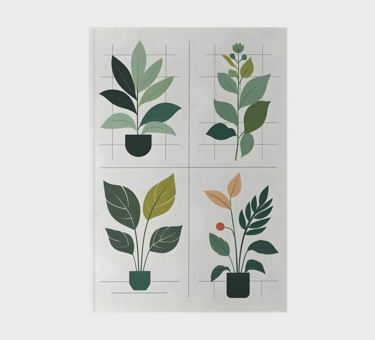 Botanical Grid notebook by Botanical Gallery