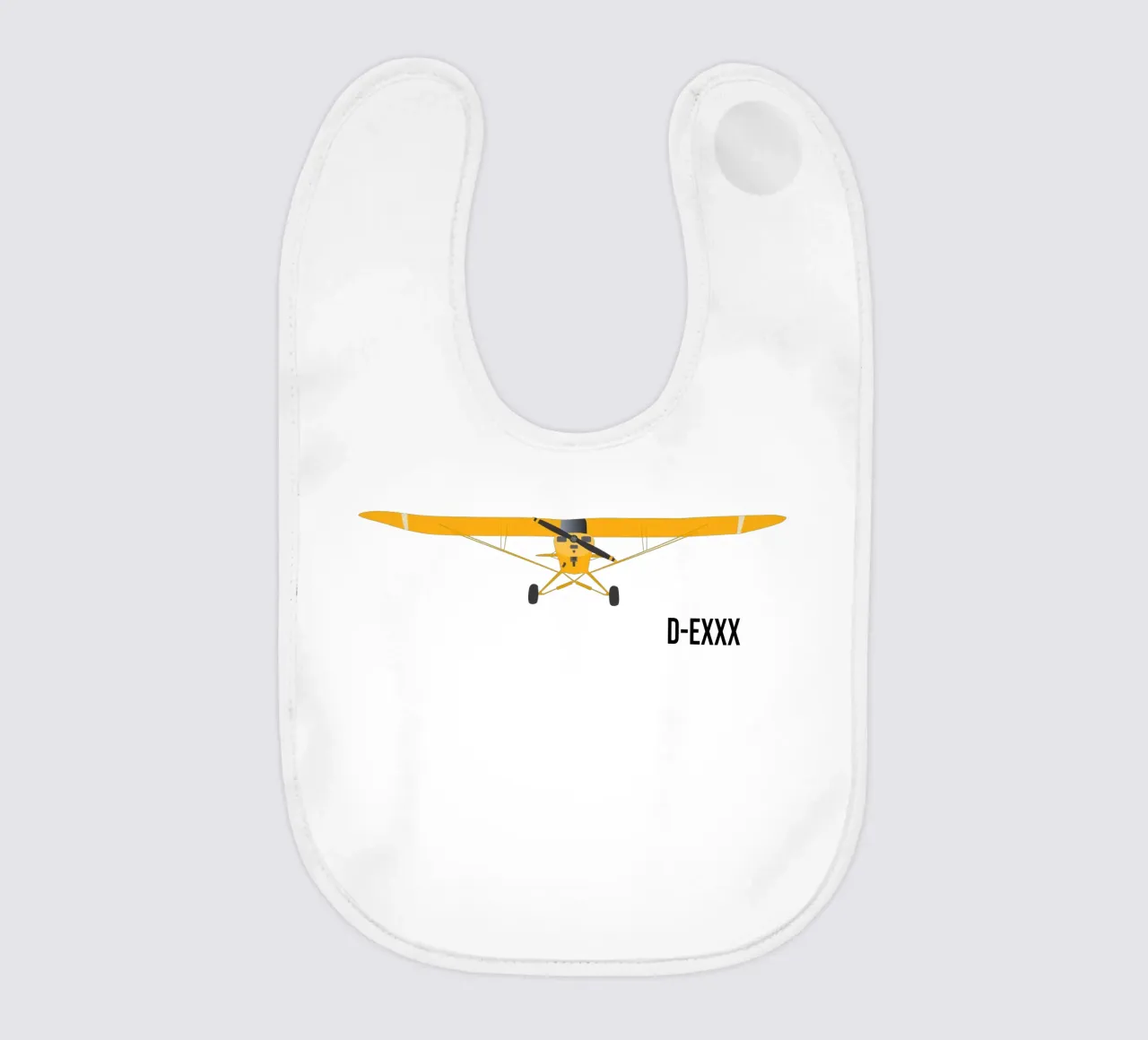 Piper Cub - La targa può essere personalizzata bavaglino da Fly & Camp
