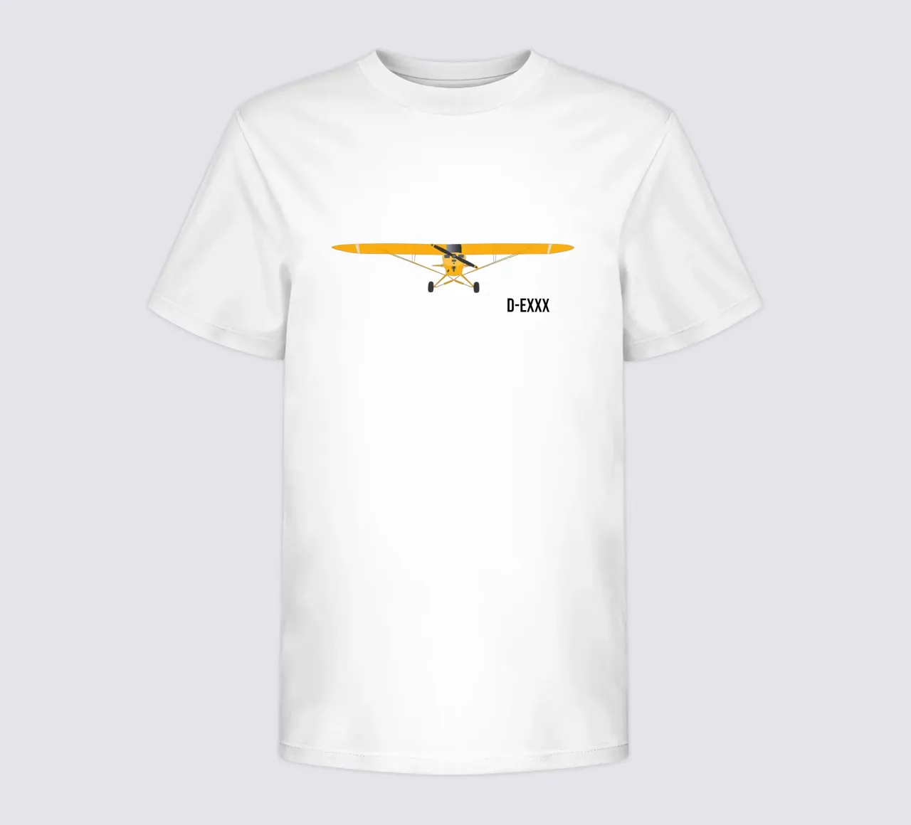 Piper Cub - La targa può essere personalizzata t-shirt bambini da Fly & Camp