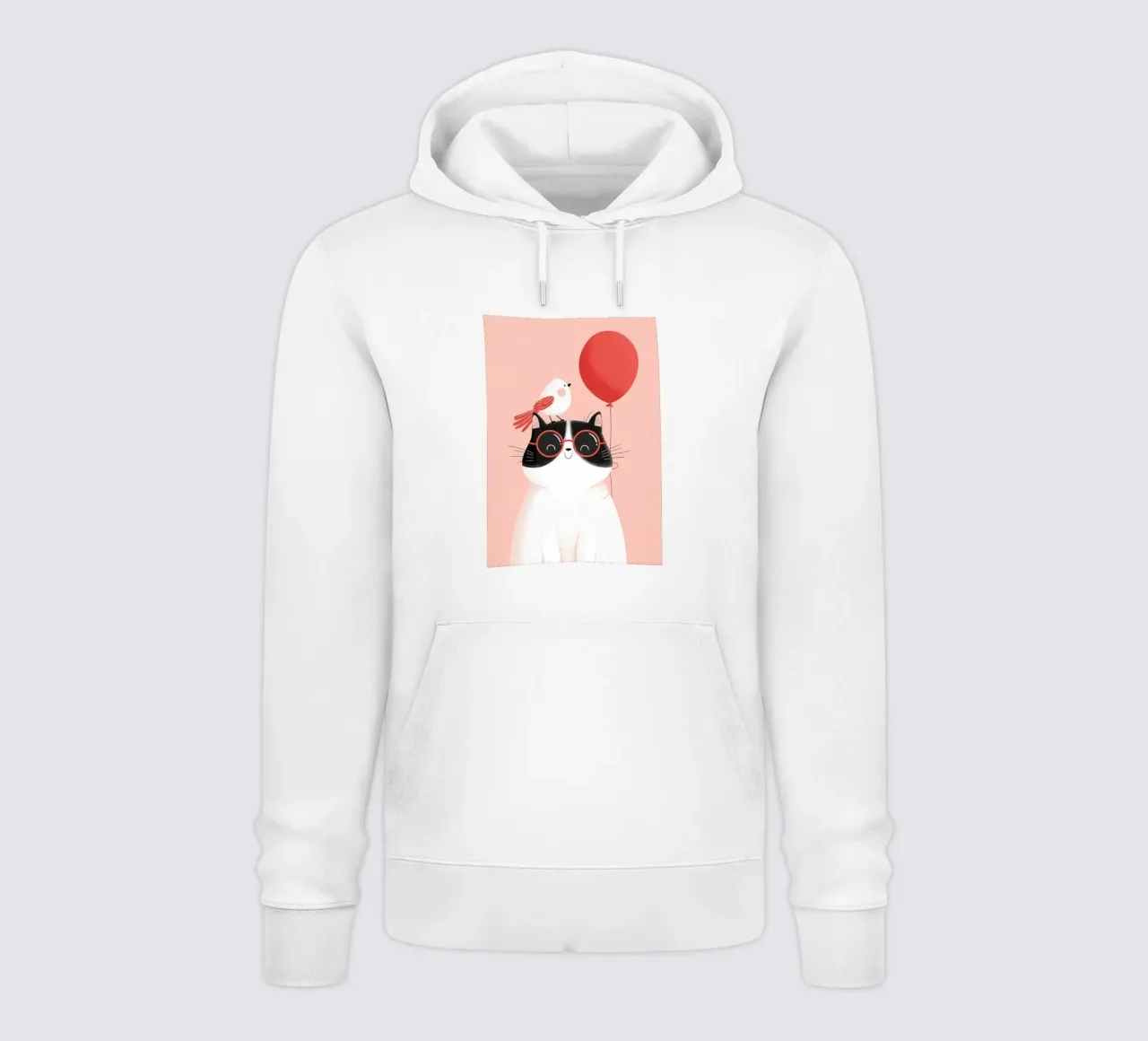 Cool Cat, Tiny Bird felpa con cappuccio da Kiara