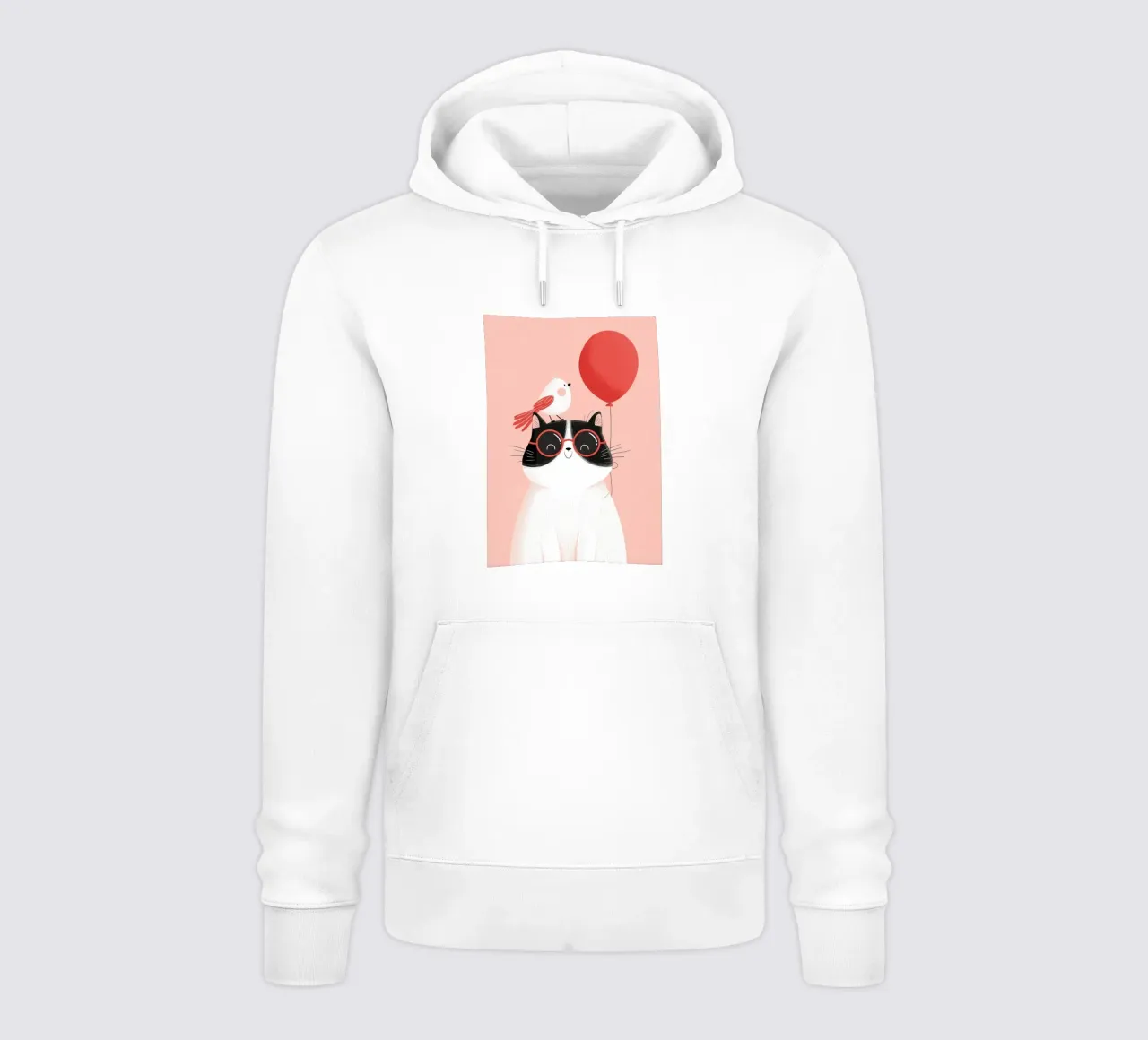 Cool Cat, Tiny Bird felpa con cappuccio da Kiara