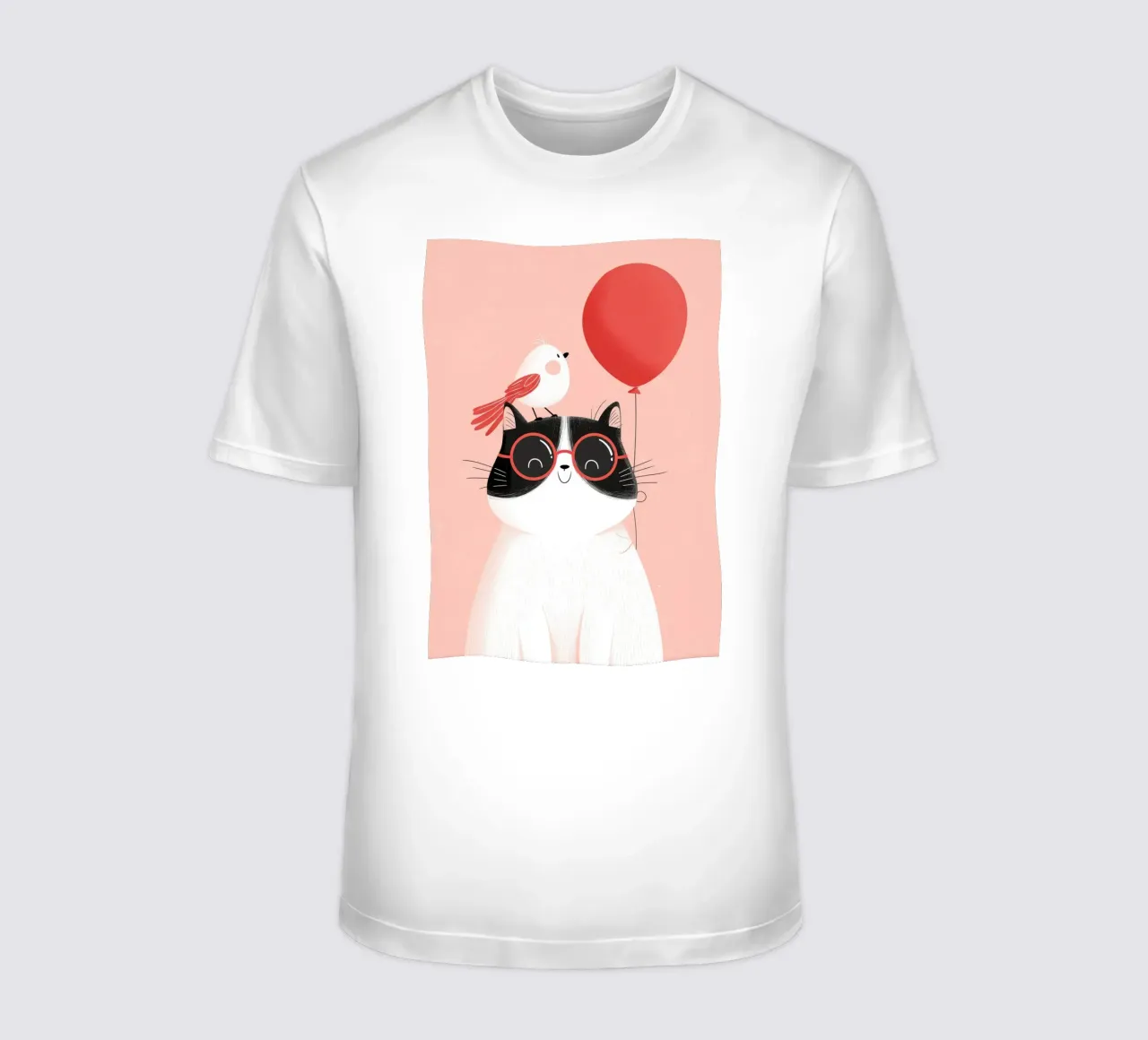 Cool Cat, Tiny Bird t-shirt da Kiara