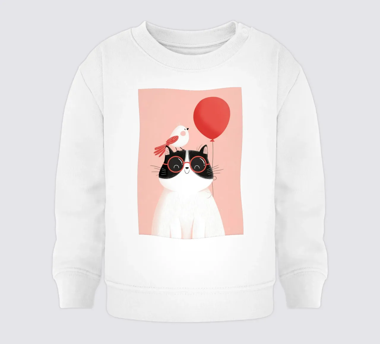 Cool Cat, Tiny Bird felpa neonato da Kiara