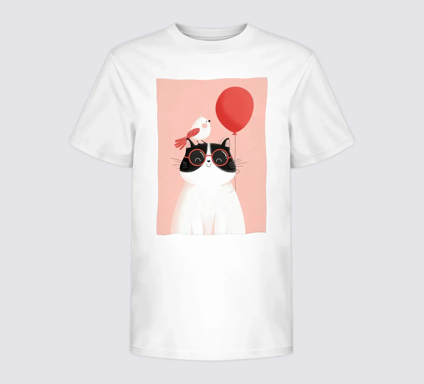 Cool Cat, Tiny Bird kinder t-shirt van Kiara