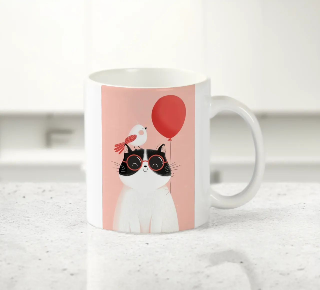 Cool Cat, Tiny Bird tazza in ceramica da Kiara