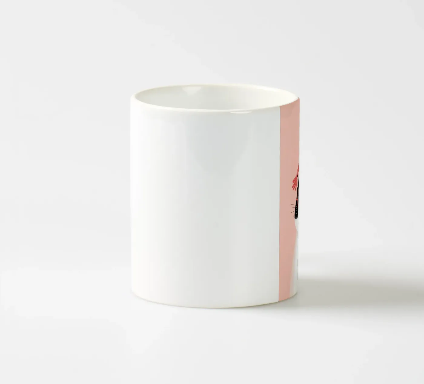 Cool Cat, Tiny Bird ceramic mug by Kiara