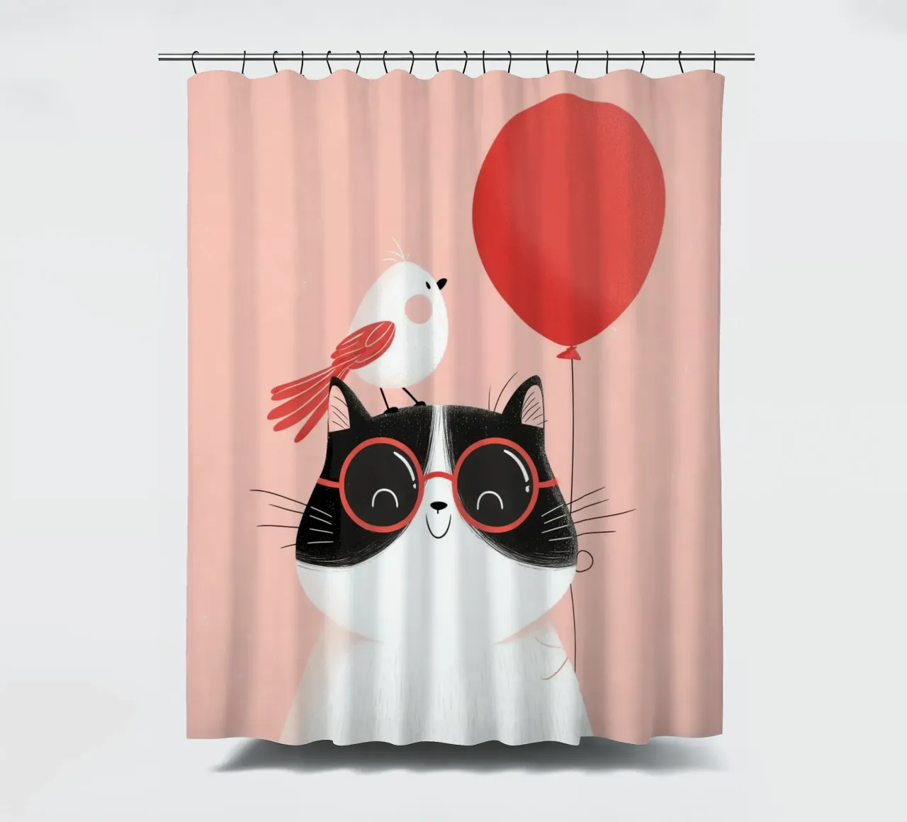 Cool Cat, Tiny Bird tenda da doccia da Kiara