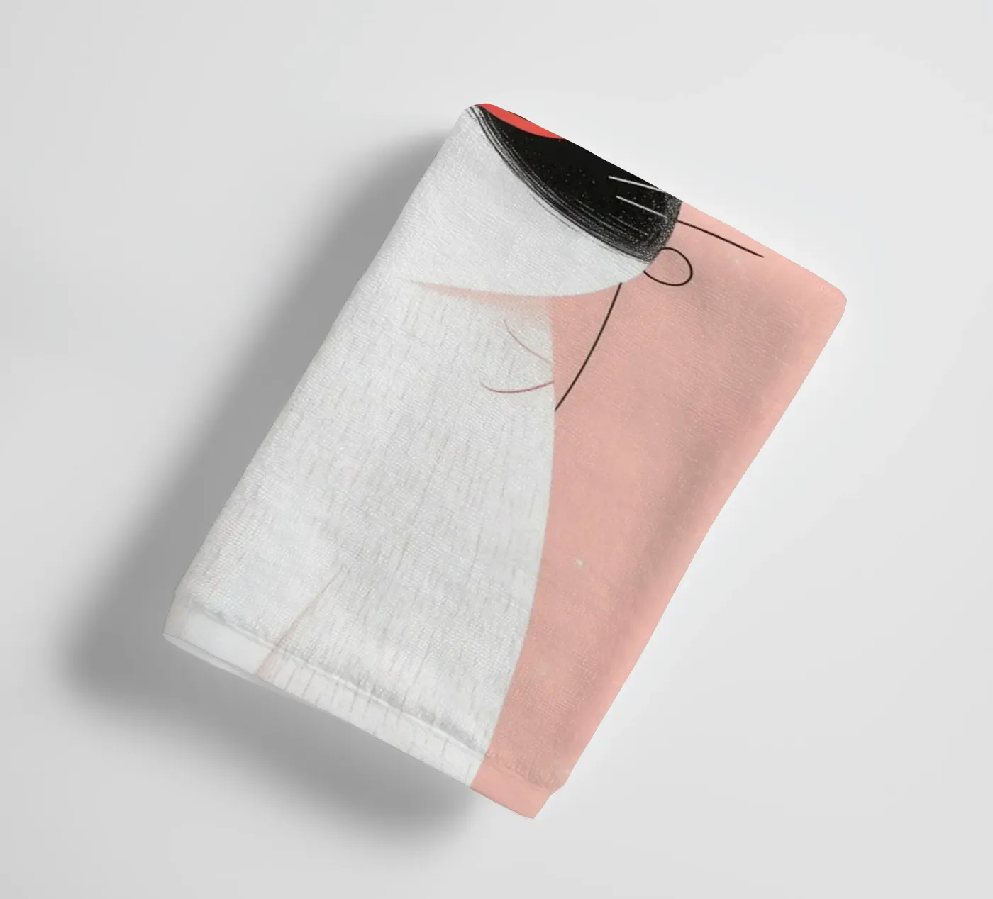Cool Cat, Tiny Bird badhanddoek van Kiara