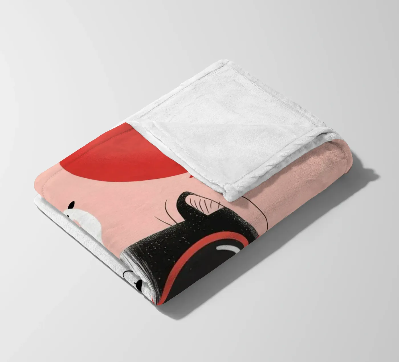 Cool Cat, Tiny Bird Fleecedecke von Kiara