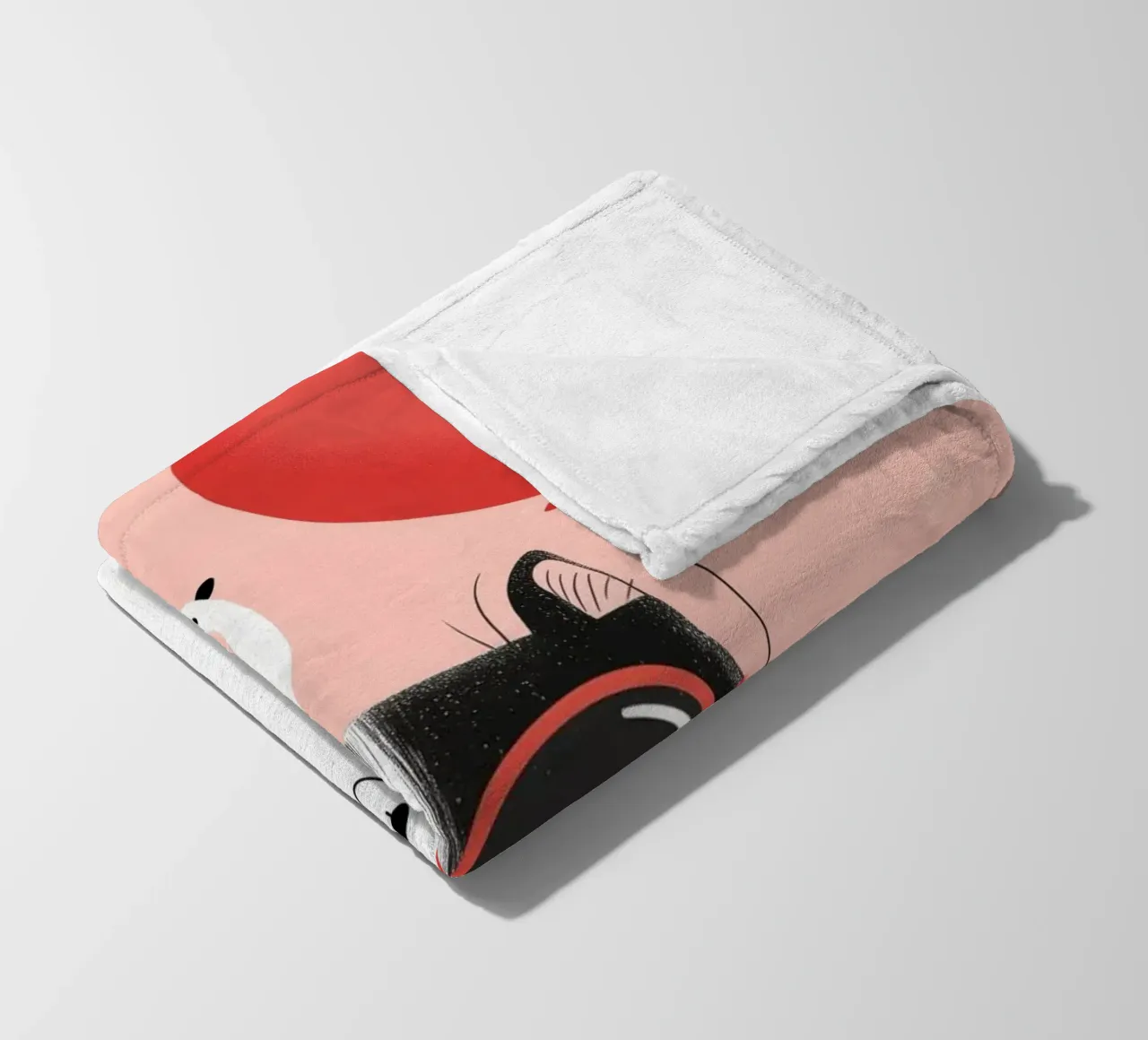 Cool Cat, Tiny Bird Fleecedecke von Kiara