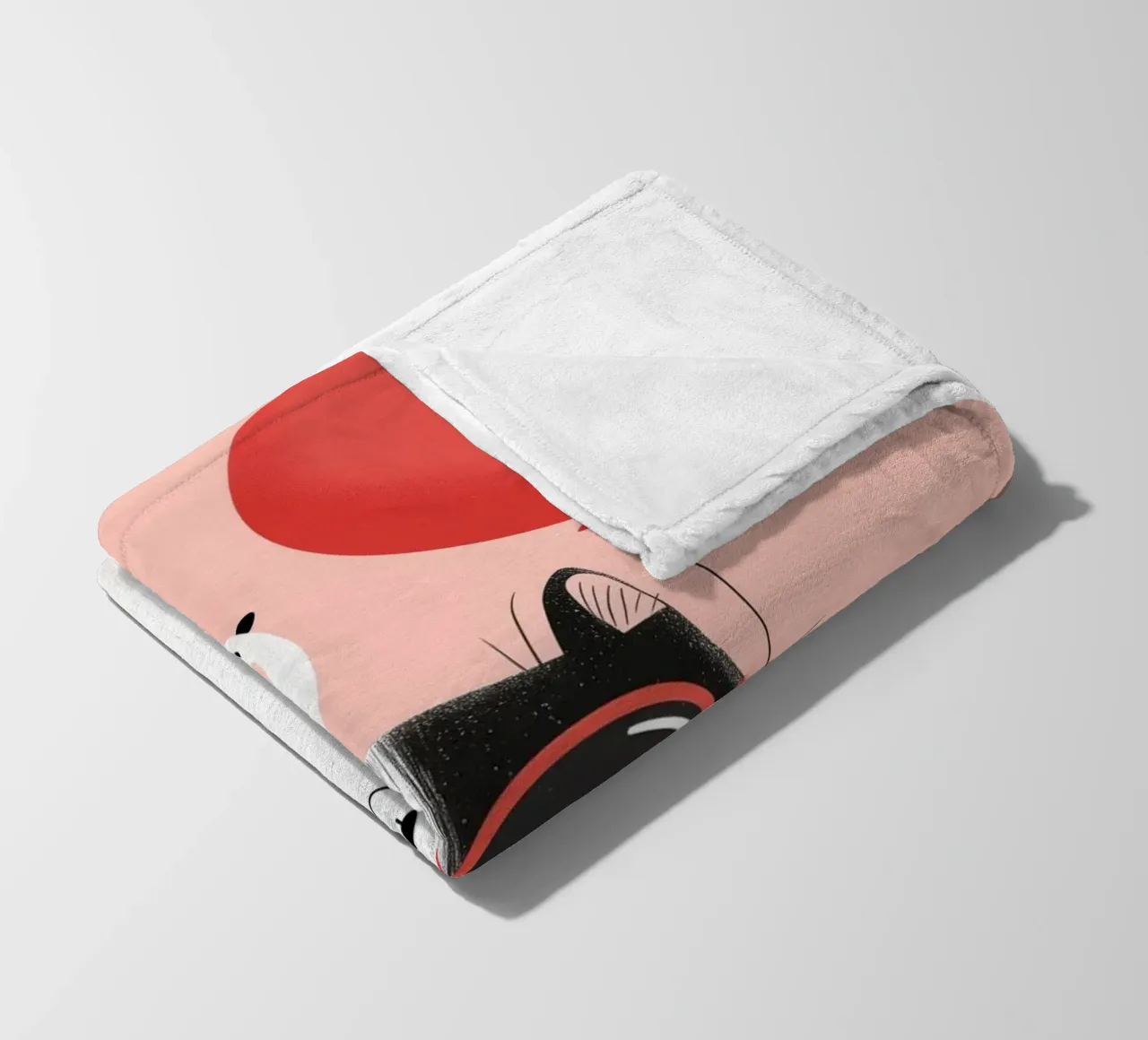 Cool Cat, Tiny Bird Fleecedecke von Kiara