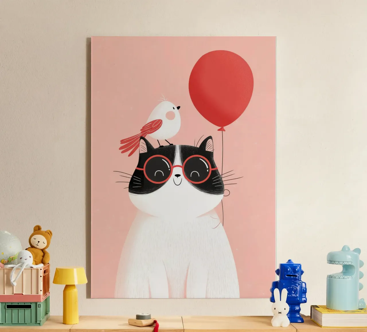 Cool Cat, Tiny Bird plexiglass da Kiara