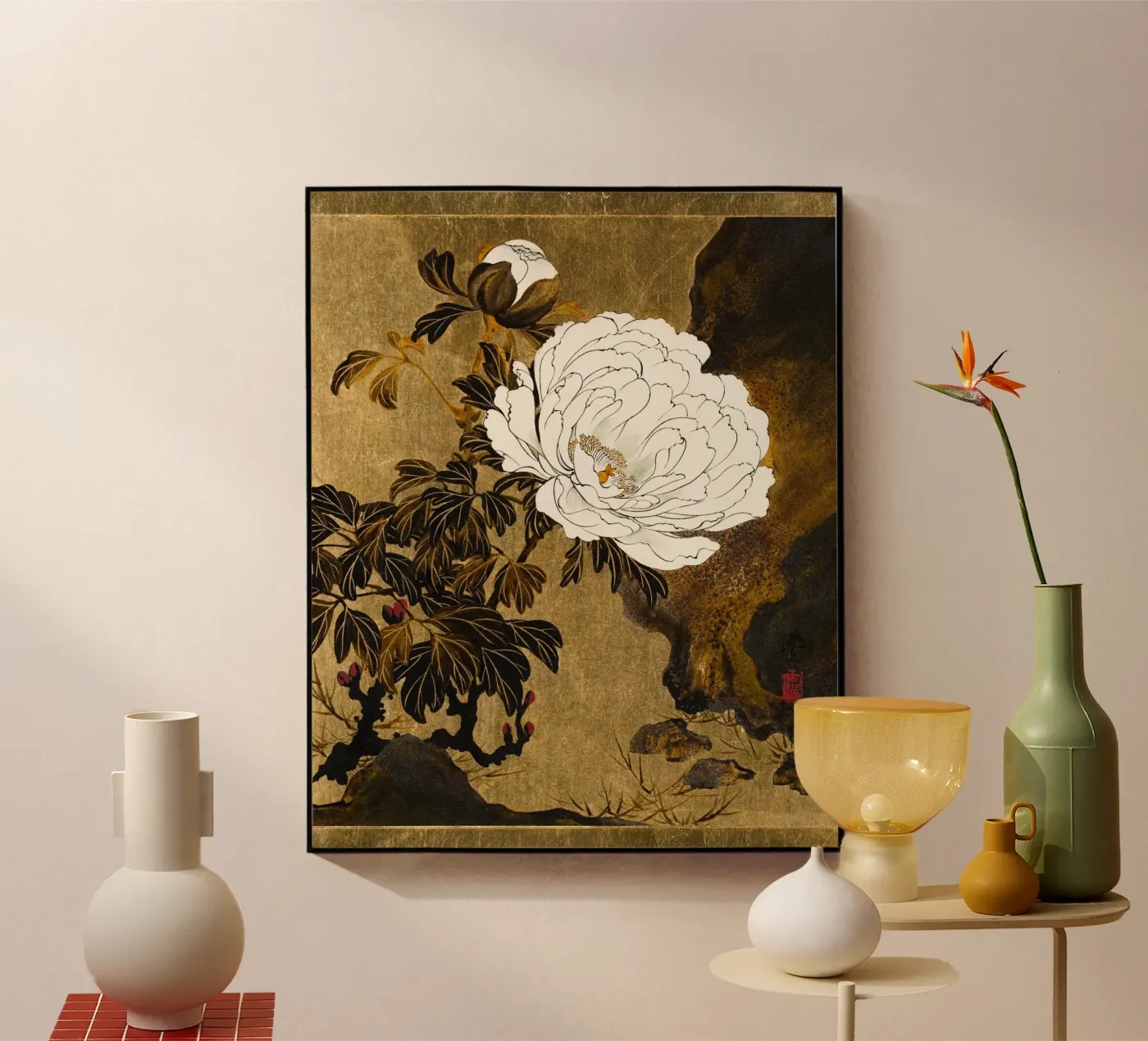 Peonies plexiglass da vintageshop