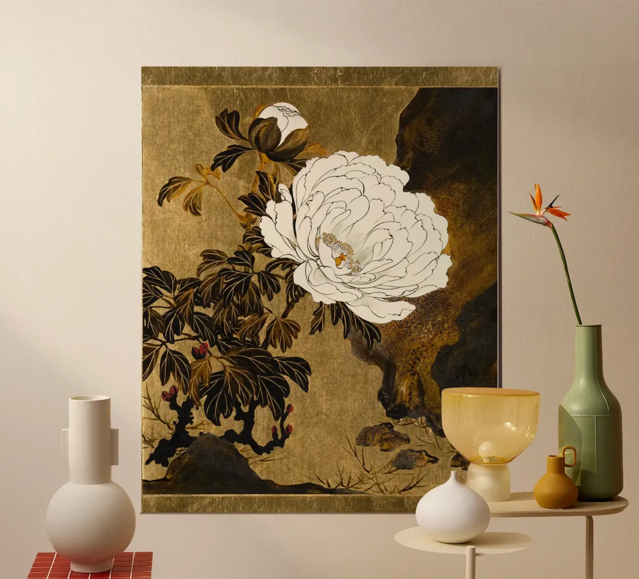 Peonies Poster von vintageshop