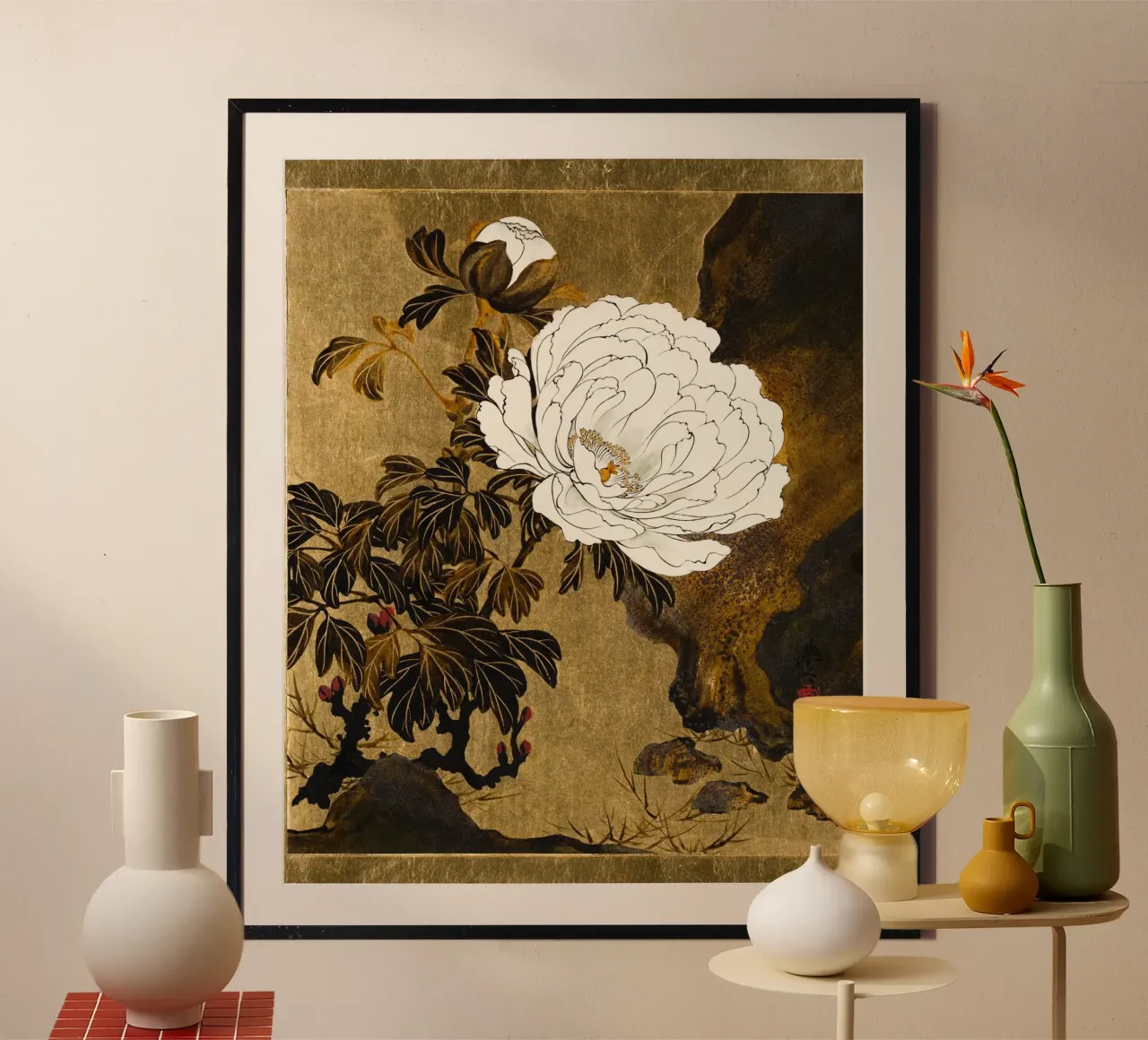 Peonies Poster von vintageshop