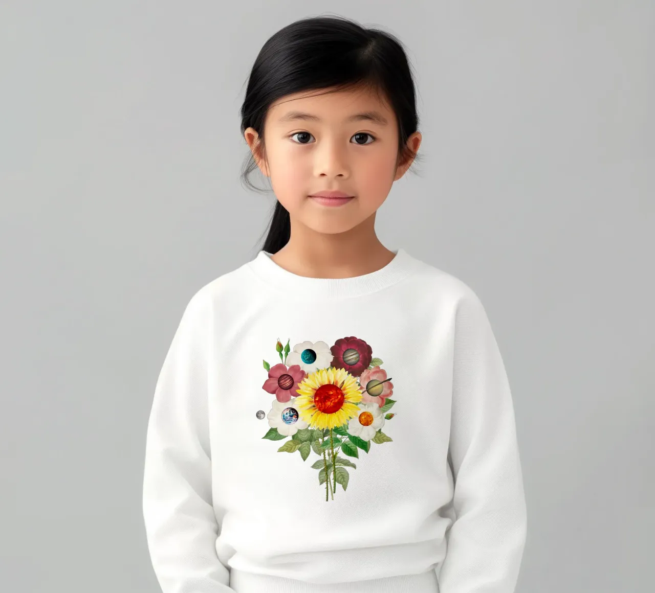 SunFlower System Planets kids sweatshirt by FabiWes