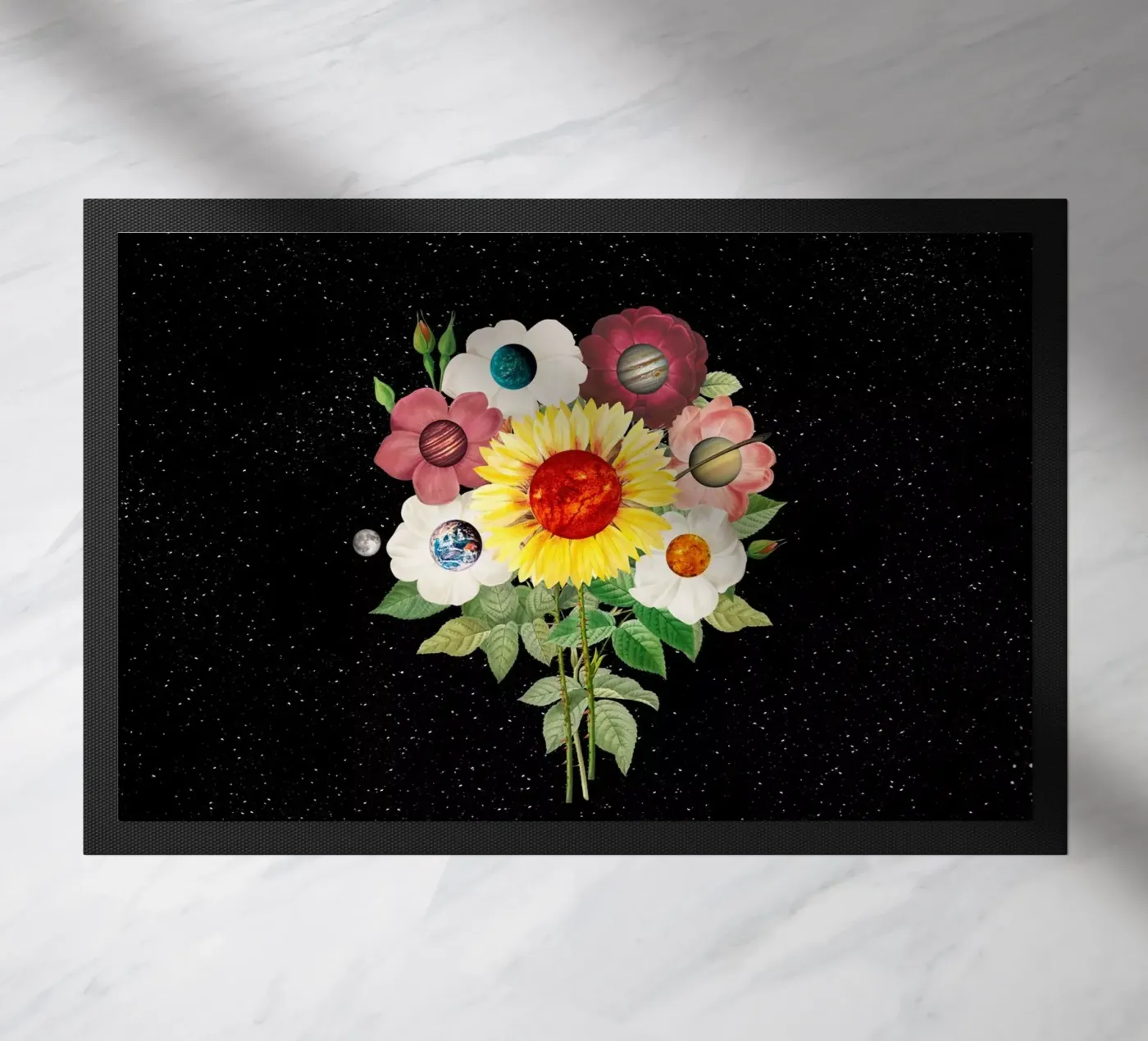 SunFlower System Planets doormat by FabiWes