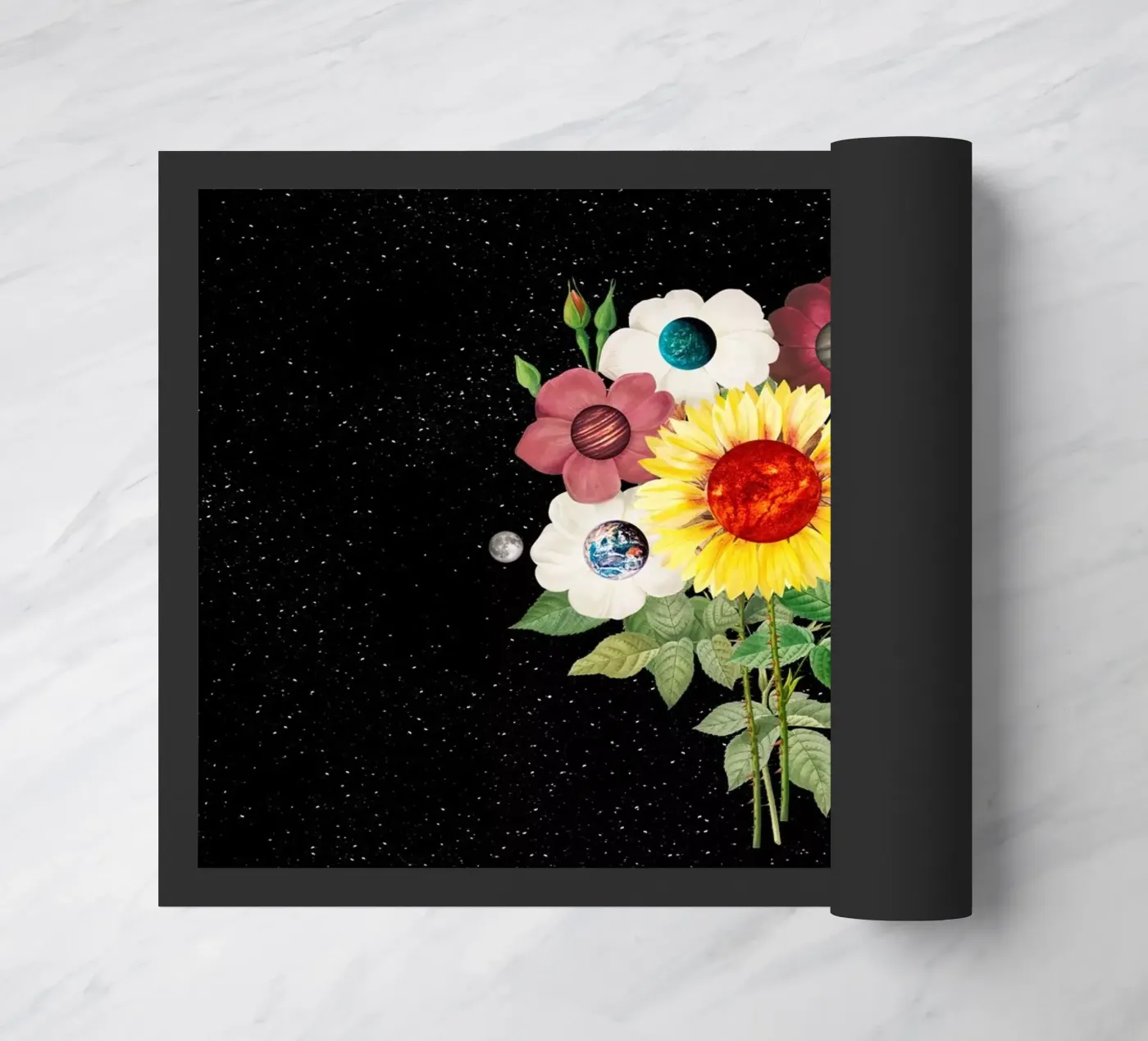SunFlower System Planets doormat by FabiWes