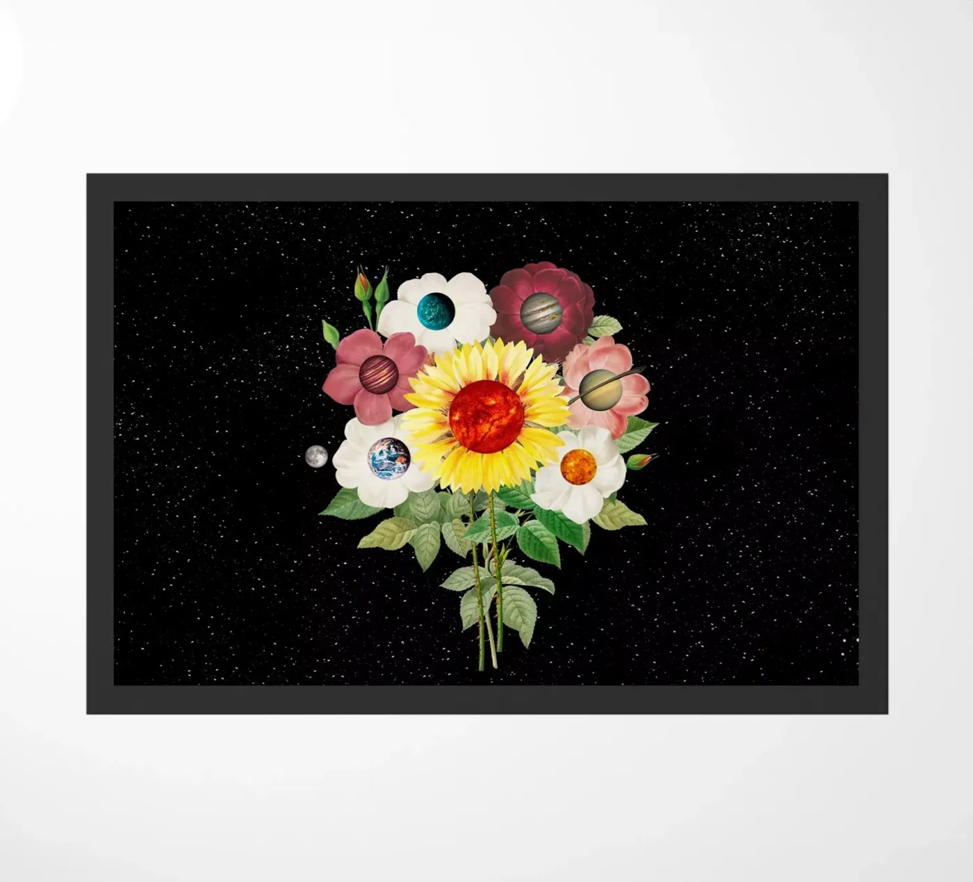 SunFlower System Planets doormat by FabiWes