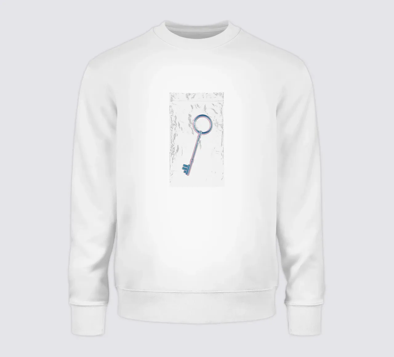 chiave iridescente in un sacchetto di plastica felpa da morphinaeblue