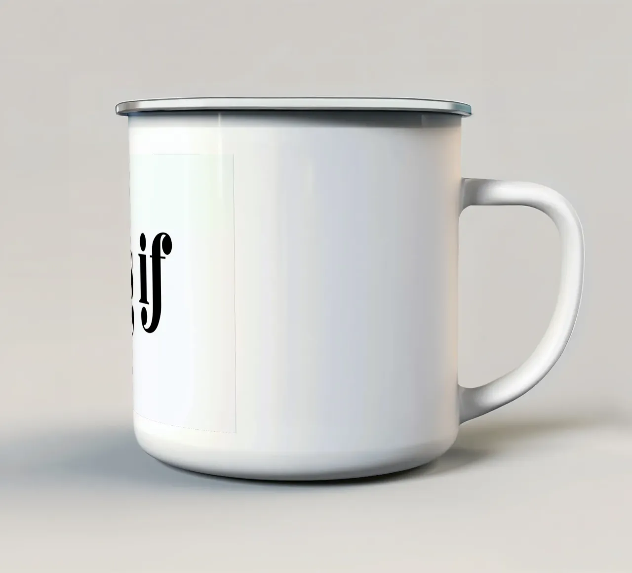As If Emaille Tasse von Honeymoon Hotel