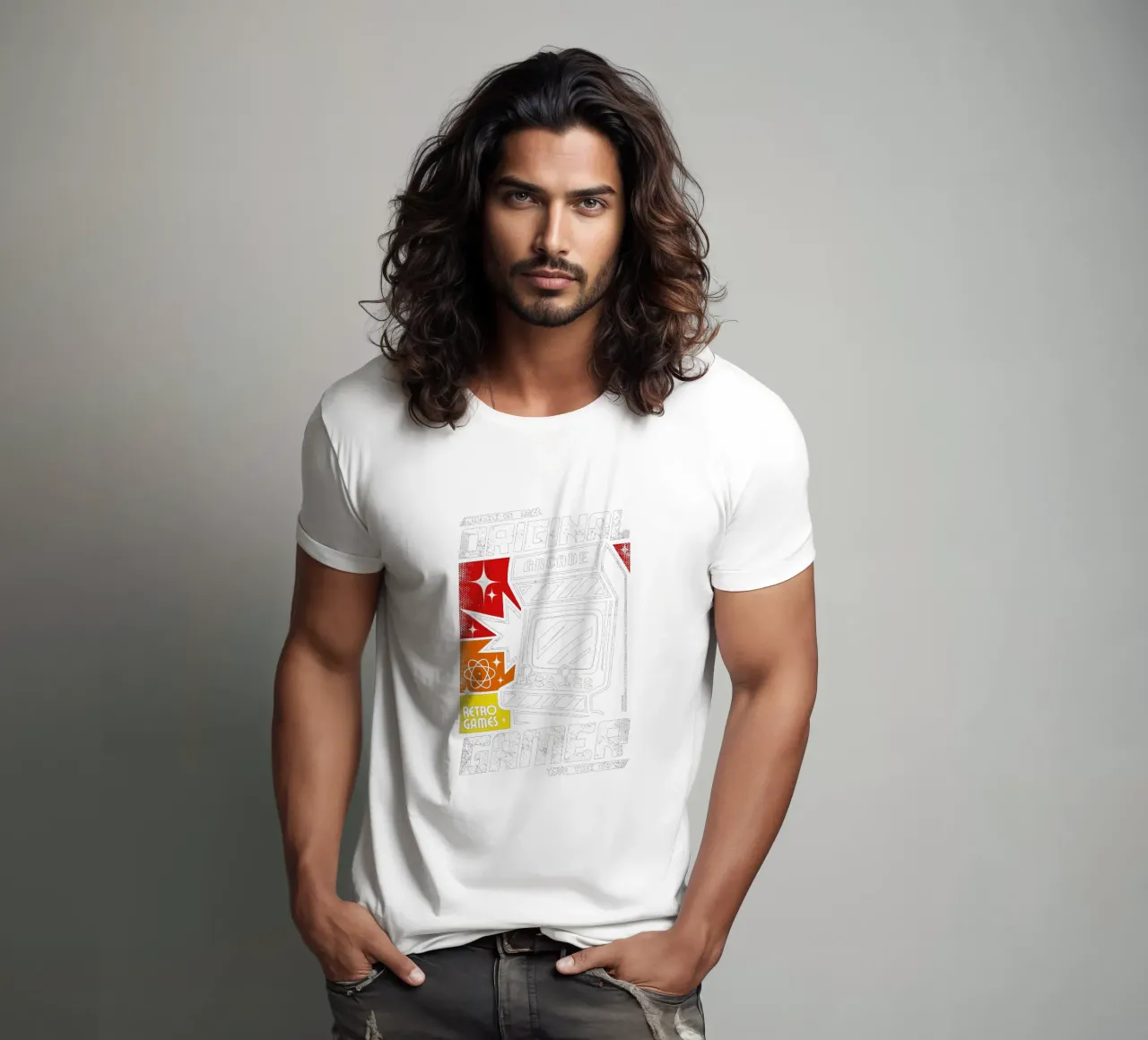 Retro Original Gamer Arcade t-shirt da LM2KONE