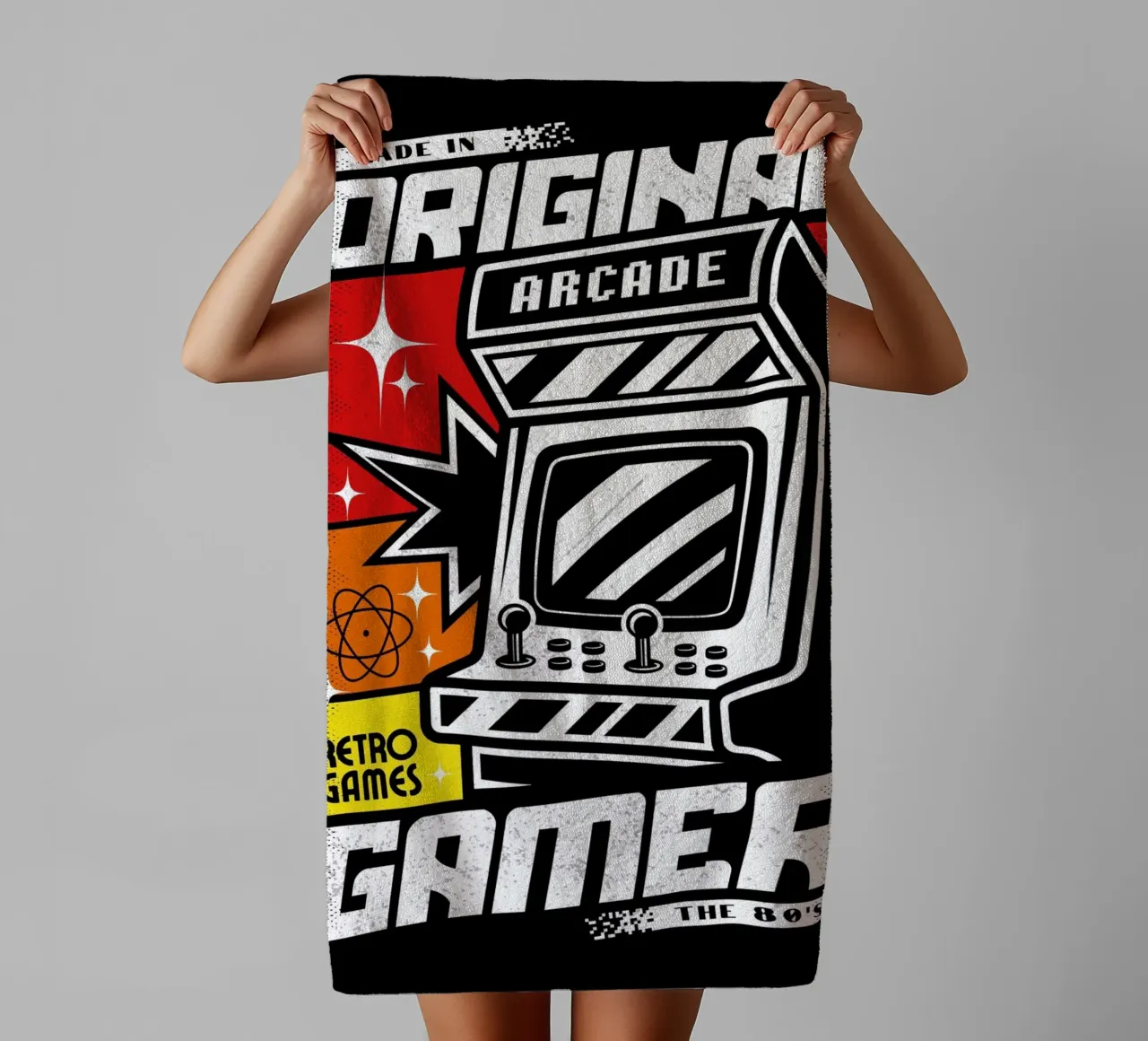 Retro Original Gamer Arcade asciugamano da bagno da LM2KONE