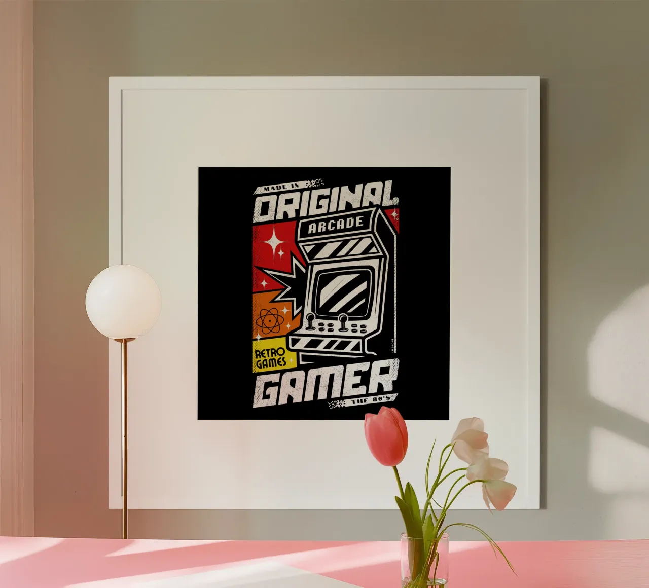Retro Original Gamer Arcade carta hahnemühle da LM2KONE