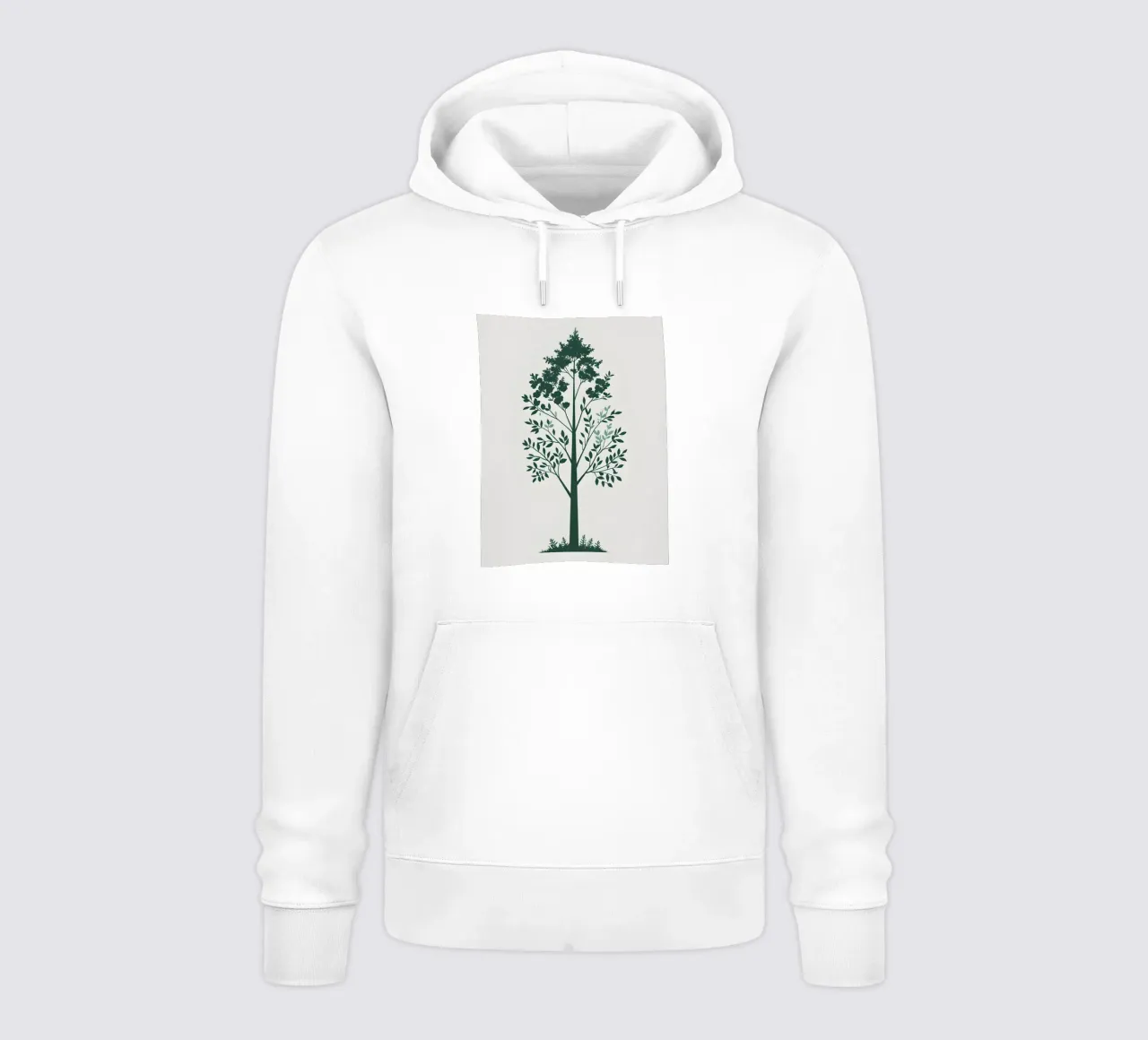 Silhouette di albero semplice felpa con cappuccio da Botanical Gallery