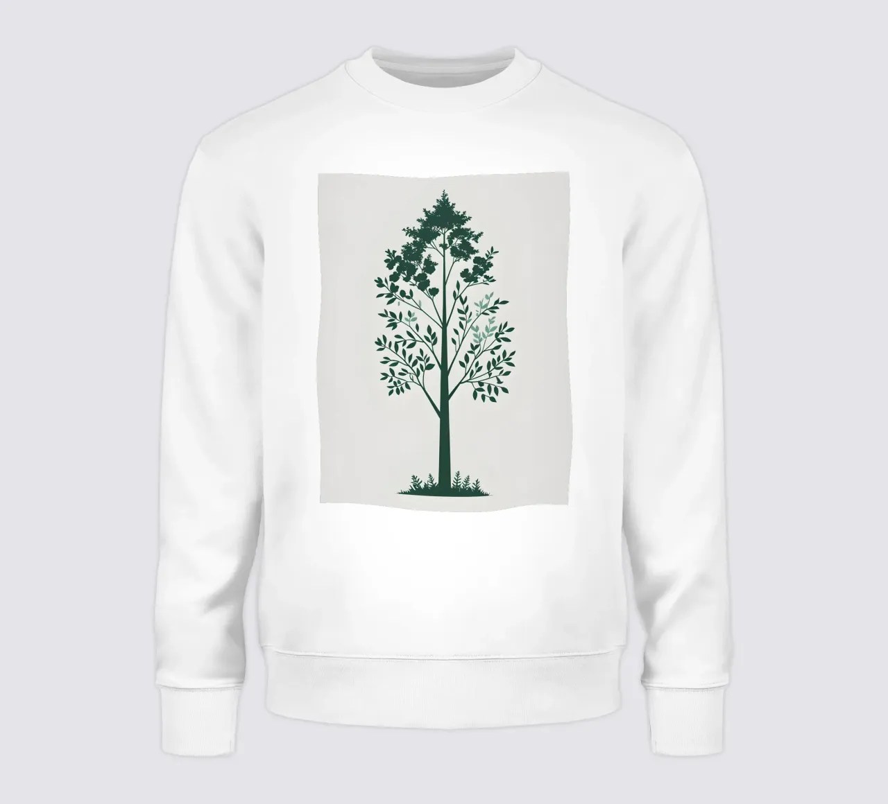 Silhouette di albero semplice felpa da Botanical Gallery