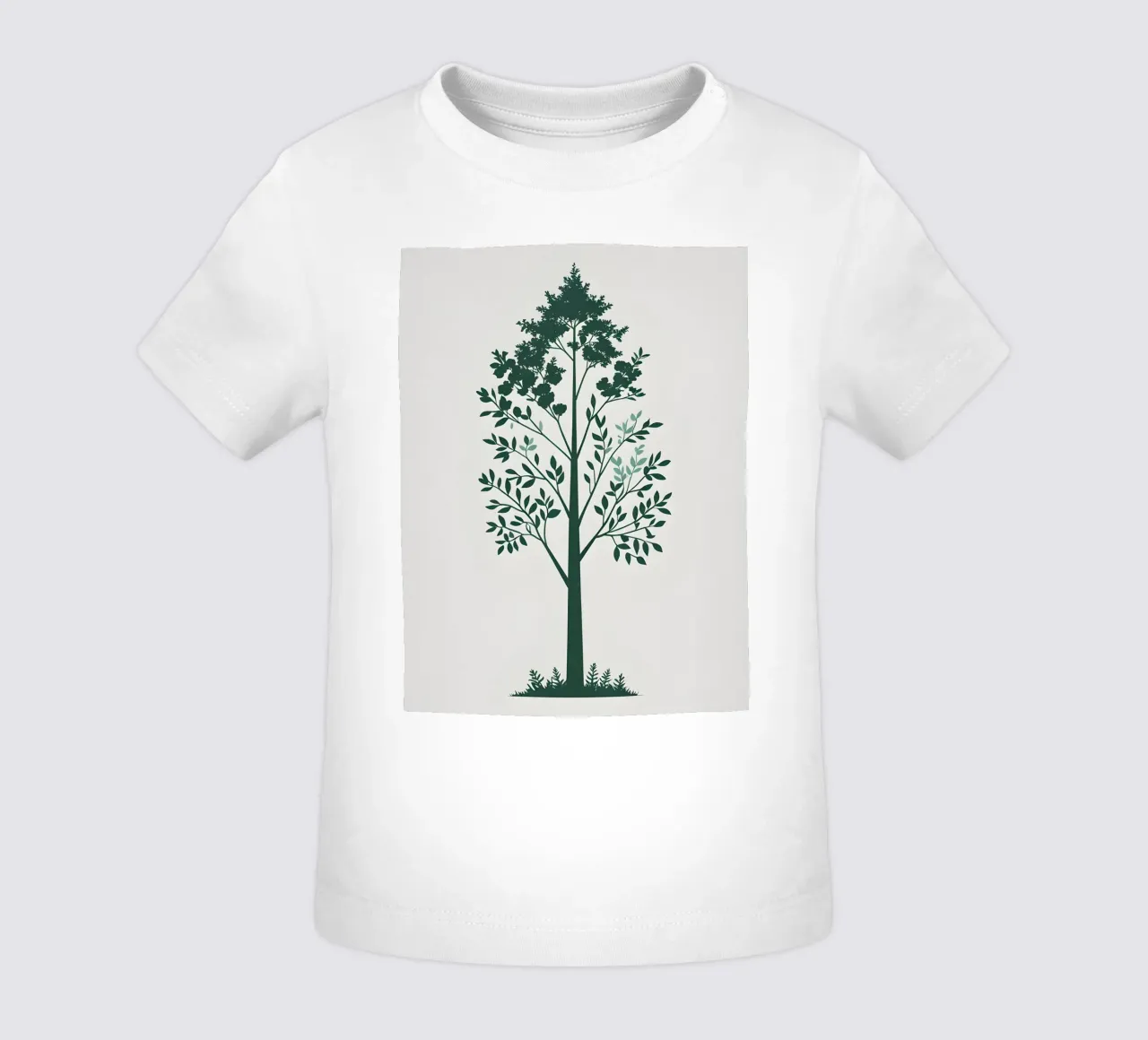 Silhouette di albero semplice maglietta neonato da Botanical Gallery