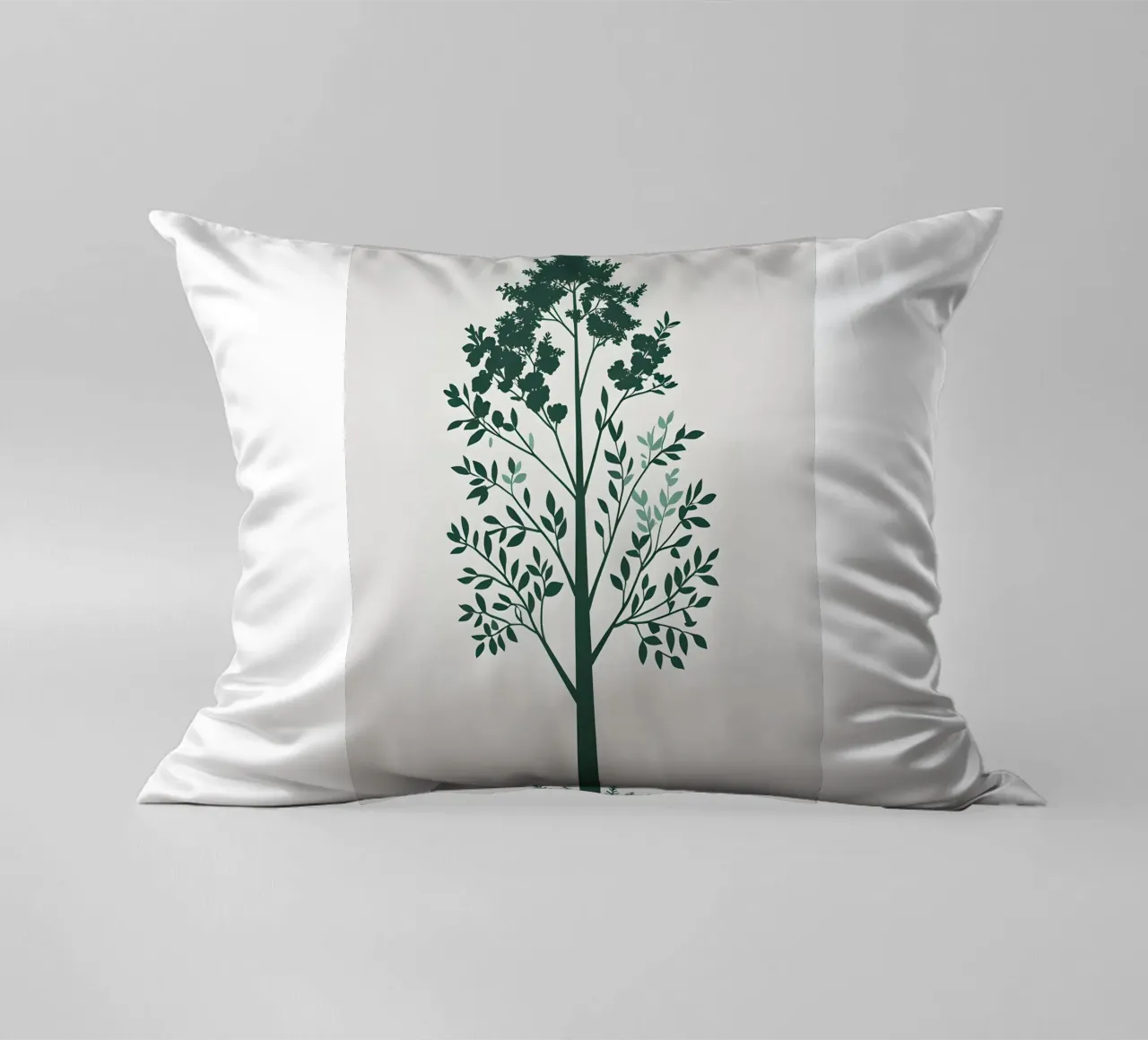 Silhouette di albero semplice cuscino da Botanical Gallery