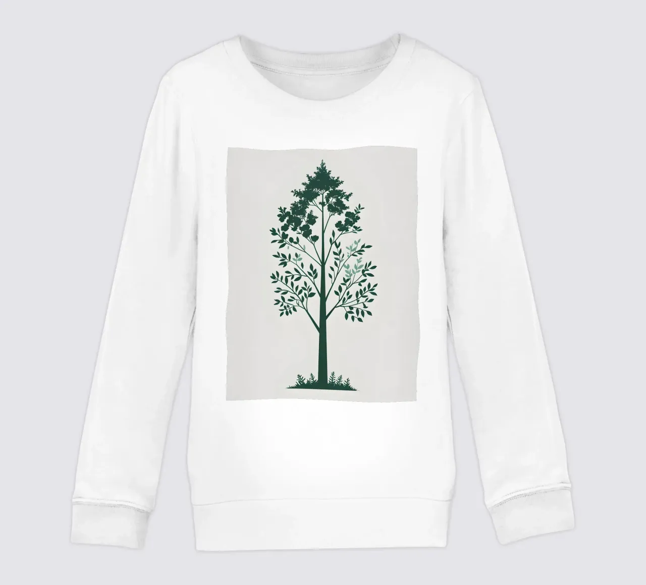 Silhouette di albero semplice felpa bambino da Botanical Gallery