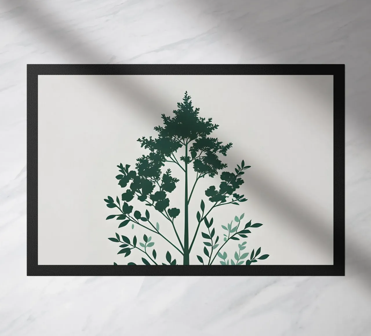 Silhouette di albero semplice zerbino da Botanical Gallery