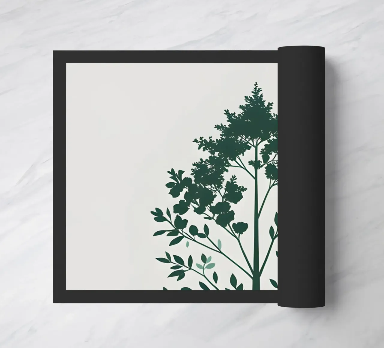 Silhouette di albero semplice zerbino da Botanical Gallery